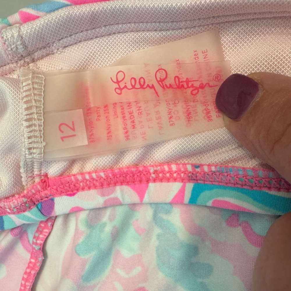 LILLY PULITZER, Women’s Calah Skirted Bikini Bottom, Size 12 - Picture 12 of 15